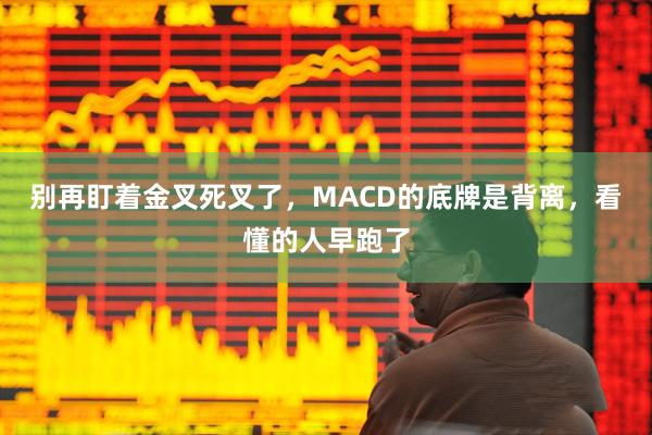 别再盯着金叉死叉了，MACD的底牌是背离，看懂的人早跑了